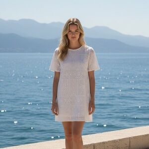 THE KOOPLES FLOWER EMBROIDERY SHIFT DRESS, Multiple Sizes 1,2,3 - NWT